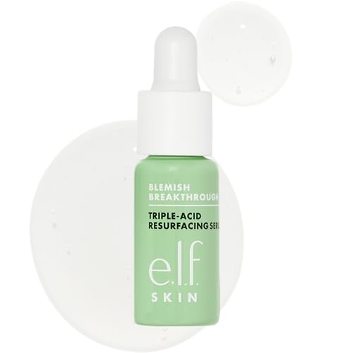 e.l.f. SKIN Blemish Breakthrough Triple-Acid Resurfacing Night Serum 0.14 Fl Oz