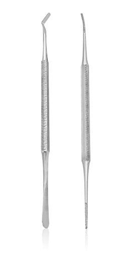 BlueOrchids Ingrown Toenail Tool Set - Pedicure Nail Lifter & File Stainless Steel