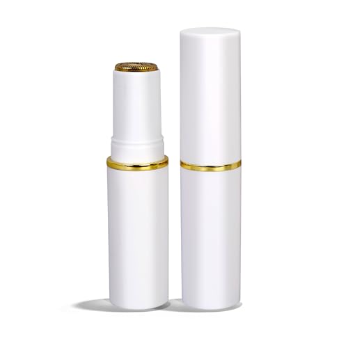Bushbalm Touch-Up Trimmer for Face - Painless Facial Hair Remover for Peach Fuzz & Fine Hairs - Waterproof Cordless Rechargeable Grooming Tool with LED Light - Frankie