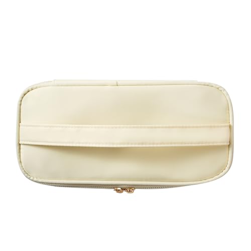 RSRSLEII Clear Waterproof Summer SPF Makeup Bag (02SPF Beige) Travel Cosmetic Organizer