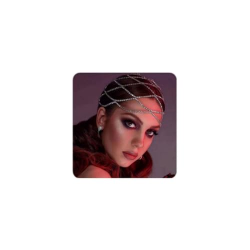 Silver Rhinestone Cap Headpiece for Women Wedding Bridal Hair Accessory HaHaGirl 007