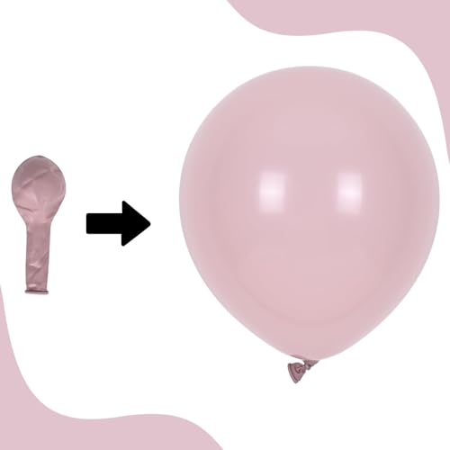 Rose Gold and Blush Pink Balloon Set for Parties - 50 Pack