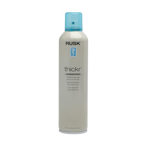 RUSK Thickening Hair Spray with UV Protection - Extra-Hold Volumizing Spray, 10.6 oz