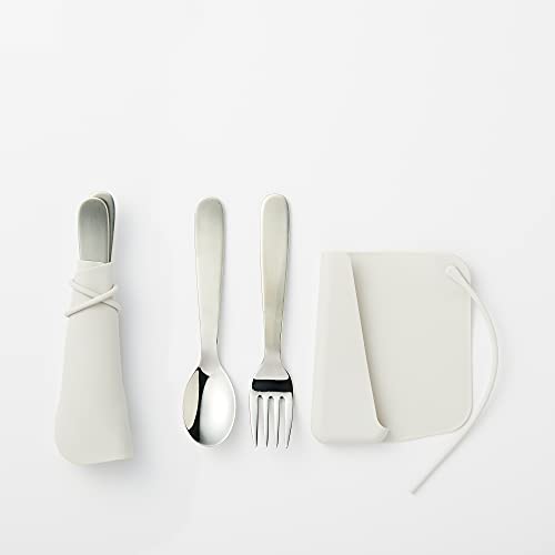 MUJI Gray Silicone Cutlery Cover for Chopsticks and Utensils
