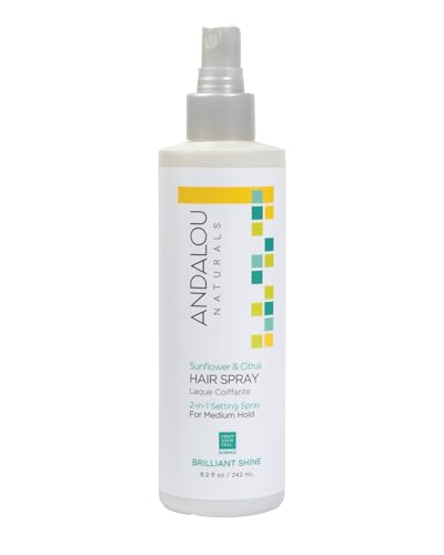 Andalou Naturals Brilliant Shine Hair Spray - Sunflower & Citrus, 8.2 fl oz