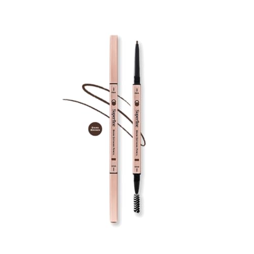 OZ LAB Beauty Superfine Brow Pencil 1.5mm Tip, Waterproof Vegan, 05 Dark Brown, 0.08g