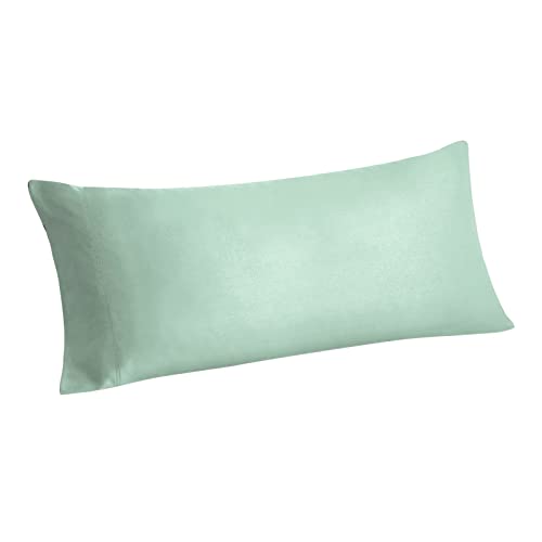 Cooling Body Pillowcase - Silky Soft Rayon from Bamboo, Mint Green, 20"x54"