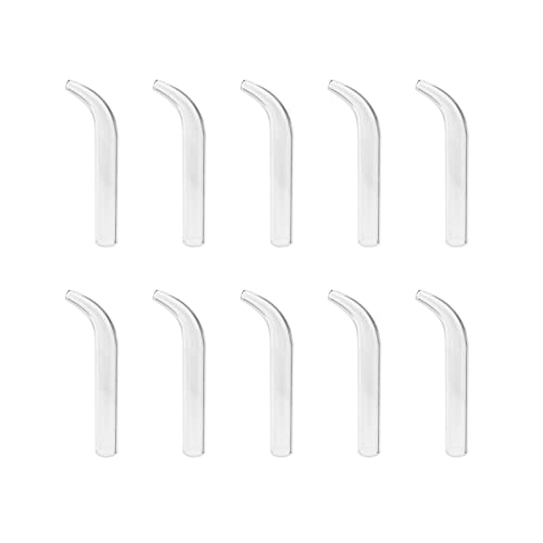 Elitzia 10-Piece Curved Vacuum Glass Tip Set for Facial Beauty Machines