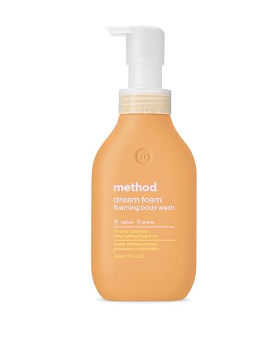 Method Dream Foam Foaming Body Wash Vetiver + Amber 13.5oz - Moisturizing & Scented