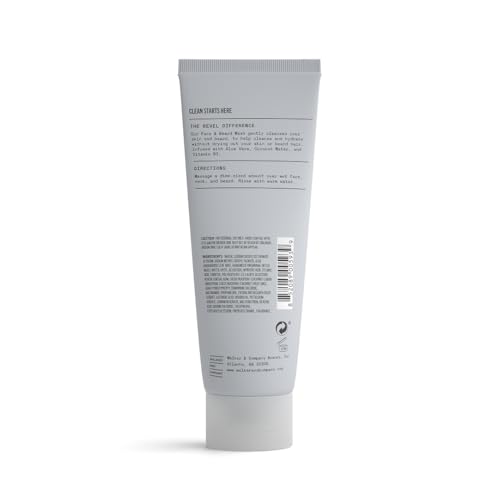 Bevel Face & Beard Wash with Tea Tree Oil & Witch Hazel - Hydrating Cleanser