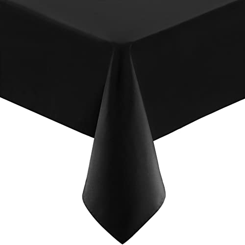 Utopia Kitchen Rectangle Tablecloth 60x102 Inches - Black