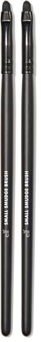 e.l.f. Smudge Brush Set - Precision Eyeshadow & Eyeliner Application (Pack of 2)