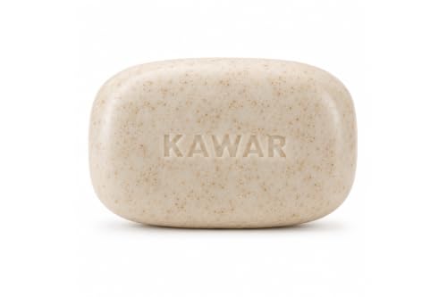 KAWAR Dead Sea Exfoliating Soap Bar with Salicylic Acid - 1-Pack, Vegan & Nourishing