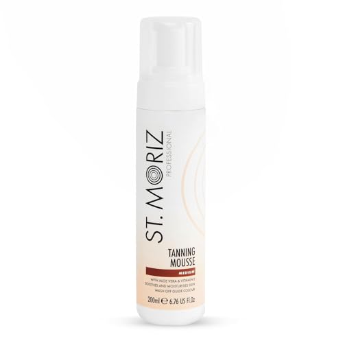 St. Moriz Professional Medium Self Tanner Mousse with Aloe Vera & Vitamin E - 6.76 fl oz