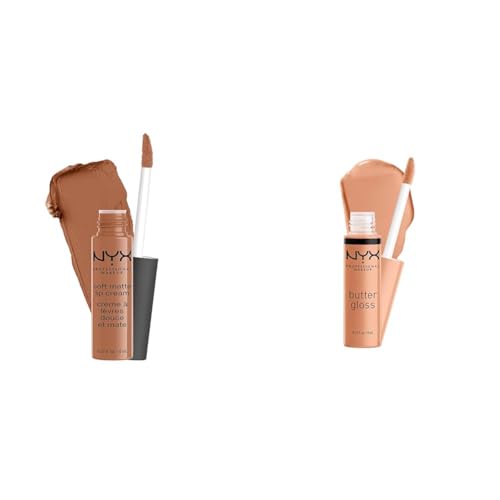 NYX Professional Makeup Soft Matte Lip Cream & Butter Gloss Nude Set