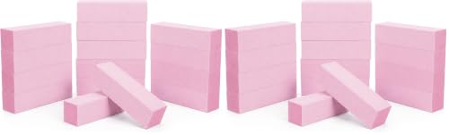ForPro Pink Pedicure Block 15-Count (Pack of 2) - 100/180 Grit Nail Buffer