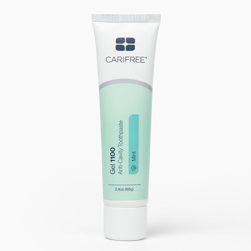 CariFree Gel 1100 Mint Fluoride Toothpaste with Nano Hydroxyapatite 2.4 oz - Cavity Prevention & Enamel Protection