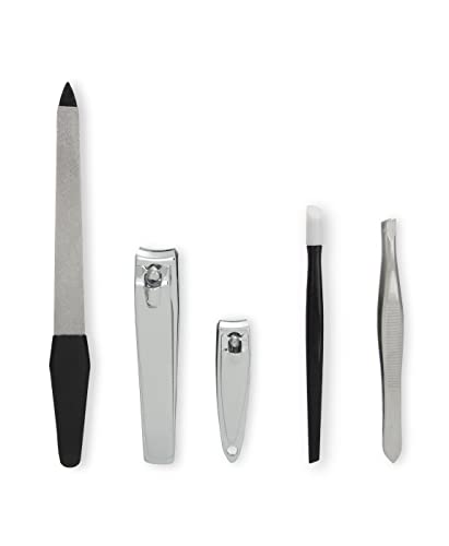 5-Piece Nail Care Grooming Kit - Manicure & Pedicure Set