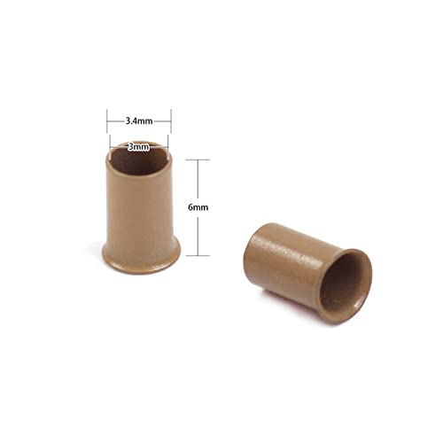 Dark Blonde Micro Rings for Hair Extensions, 1000 Pcs 3.4mm Copper Beads