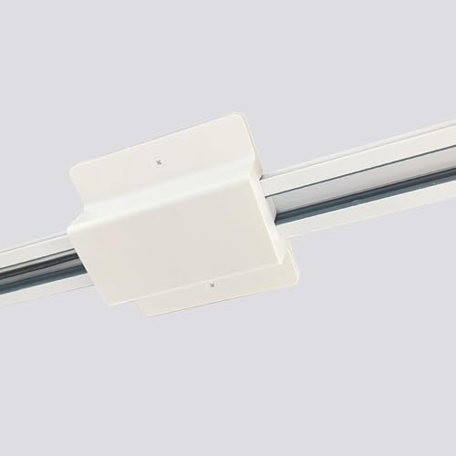 H Track Floating Canopy Connector - White, 3-Wire-1 Compatible