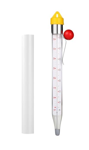 LABO Candy Thermometer - Glass & Stainless Steel, Instant Read for Deep Frying & Cooking