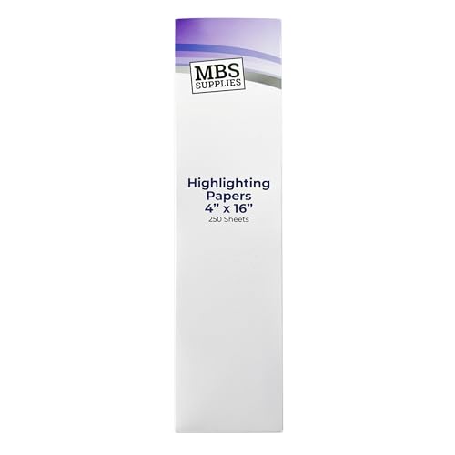 MBS Supplies Hair Highlighting Papers, 4" x 16" – 250 Sheets