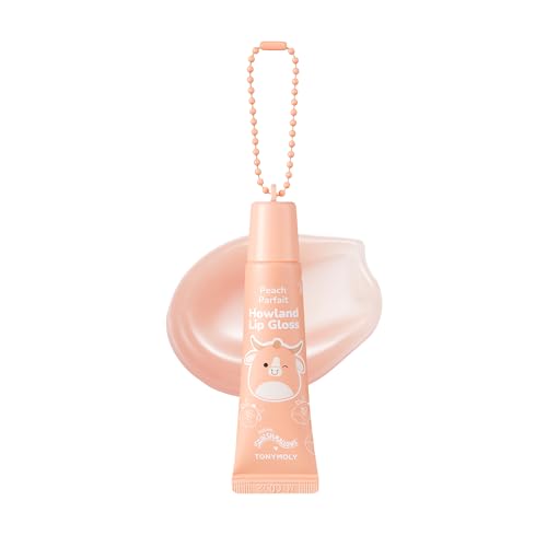 TONYMOLY x Squishmallows Howland Lip Gloss - Sheer Peach Tint Keychain