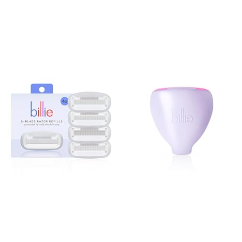 Billie Women’s Razor Refill Blades 4-Pack & DreamPop Travel Case Set