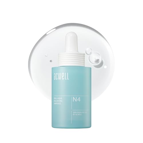 ACWELL Real Aqua Balancing Ampoule - Hydrating Serum with Hyaluronic Acid & Sea Water for Sensitive Skin, 1.18 fl oz