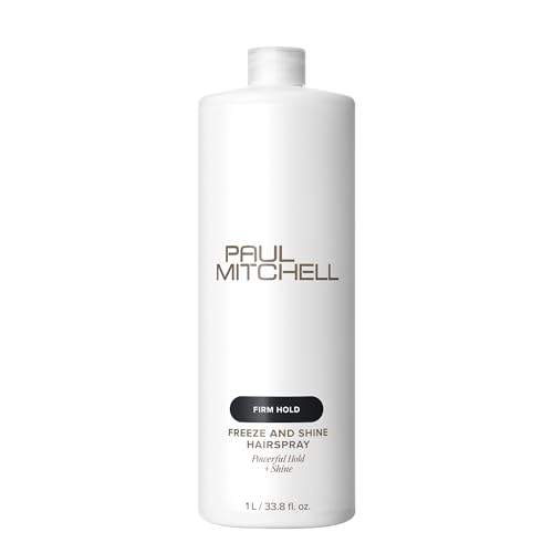 Paul Mitchell Freeze and Shine Super Hairspray, Maximum Hold, Shiny Finish Hairspray, For Coarse Hair