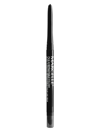 Marcelle 2-in-1 Waterproof Eyeliner - Black, Long-Lasting & Hypoallergenic