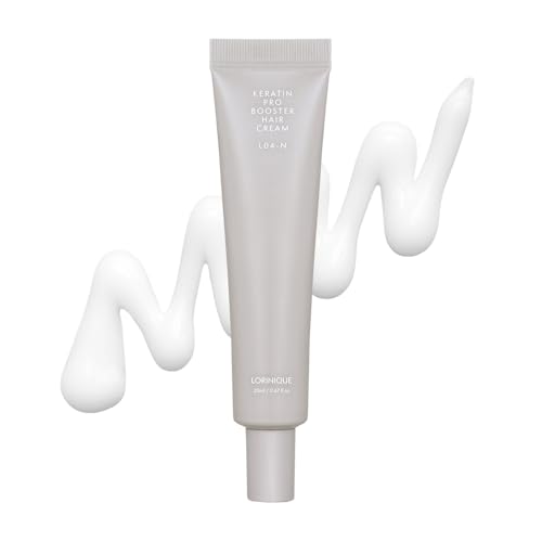 L04-N Keratin Heat Protectant Hair Cream - 0.67 fl oz, Sulfate-Free, Anti-Frizz Leave-In Treatment, Silky & Shiny Hair
