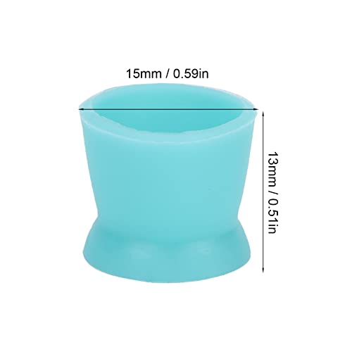Disposable Silicone Tattoo Ink Cups 300pcs - Safe, Flexible Pigment Caps for Eyebrow, Lip & Eye Tattoos
