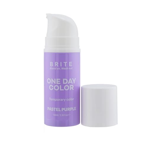 Brite One-Day Pastel Purple Hair Color Mousse - Temporary, Mess-Free Hair Dye for Light Hair