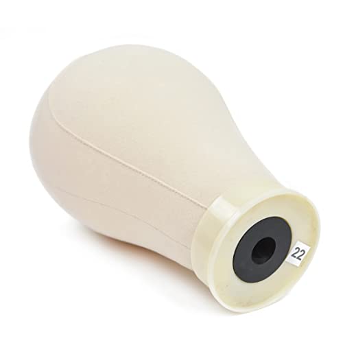 22 Inch Canvas Wig Block Head with C-Stand and Styling Accessories Kit