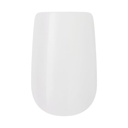 Kiss Professional Press On Nails - Short Square White, 140 Nails & Glue