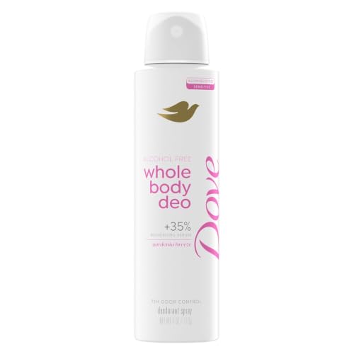 Dove Gardenia Breeze Alcohol-Free Whole Body Deodorant Spray, 4 oz