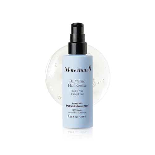 Morethan8 Korean Daily Shine Hair Essence – Vegan Frizz Control Serum 2.36oz