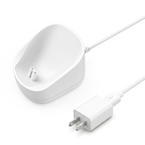 White Charging Dock for Freebird Flex Series Shaver - Anti-Slip Base & USB Cord