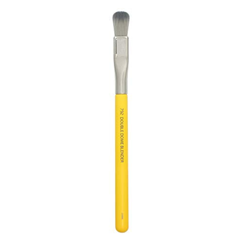 Professional Makeup Brush Double Dome Blender for Eyes - Vegan Synthetic Fibers