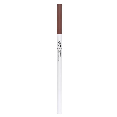 No7 Ultra Precise Brow Pencil - Light Brown, Waterproof Retractable Tip