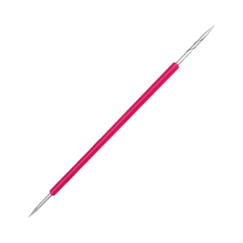 ISIS Cutelaria Double-End Toothpick with Pink Silicone Tip for Nail & Cuticle Care