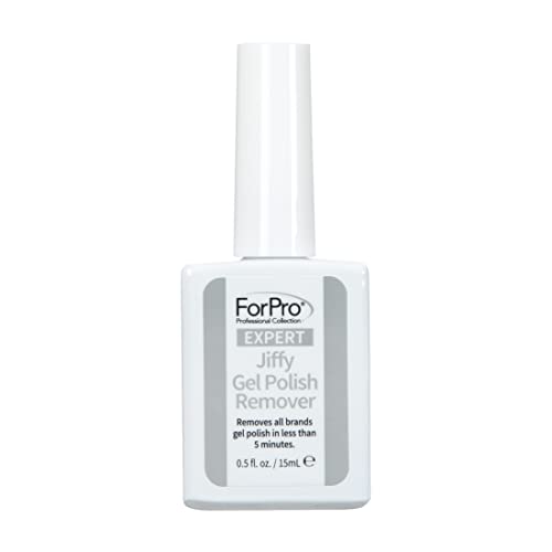 ForPro Jiffy Gel Polish Remover 0.5 Fl. Oz. - Fast & Easy Gel Removal