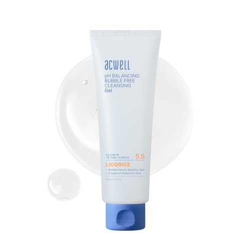 ACWELL pH Balancing Bubble-Free Hydrating Facial Cleanser with Hyaluronic Acid