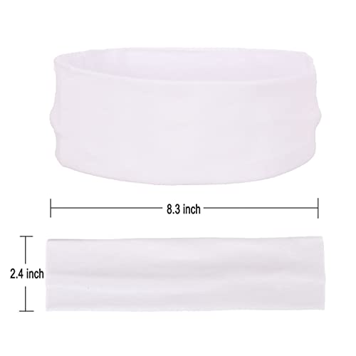 MapofBeauty 3 Pack Cotton Yoga Headbands for Women