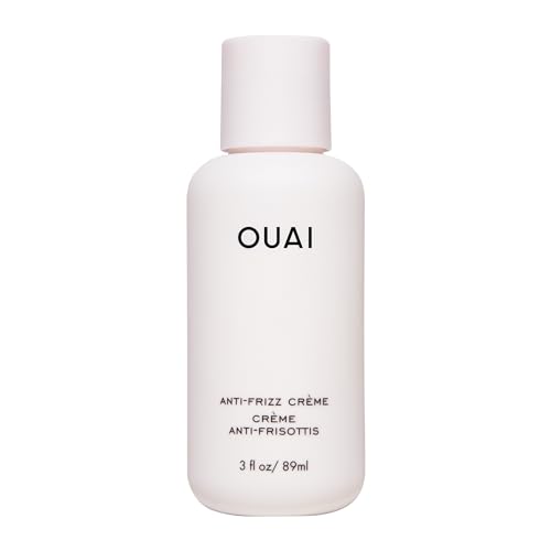 OUAI Anti-Frizz Hair Cream - Travel Size Moisturizing Heat Protectant (3 oz)