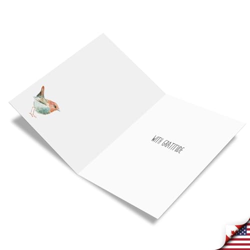 Jumbo Thank You Card with Floral Design - Gratitude Stationery