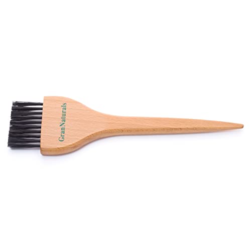 GranNaturals Hair Dye Brush - Precise Hair Color Applicator with Wooden Handle