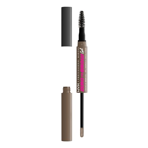 NYX Longwear Eyebrow Gel - Ash Brown, Waterproof & Transfer-Resistant