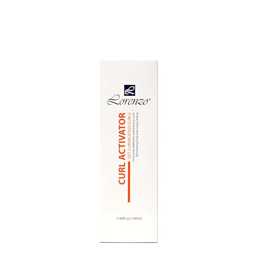 L Lorenzo Curl Activator 5.4oz - Defines Natural Curls & Waves, Eliminates Frizz, Long-Lasting Hold